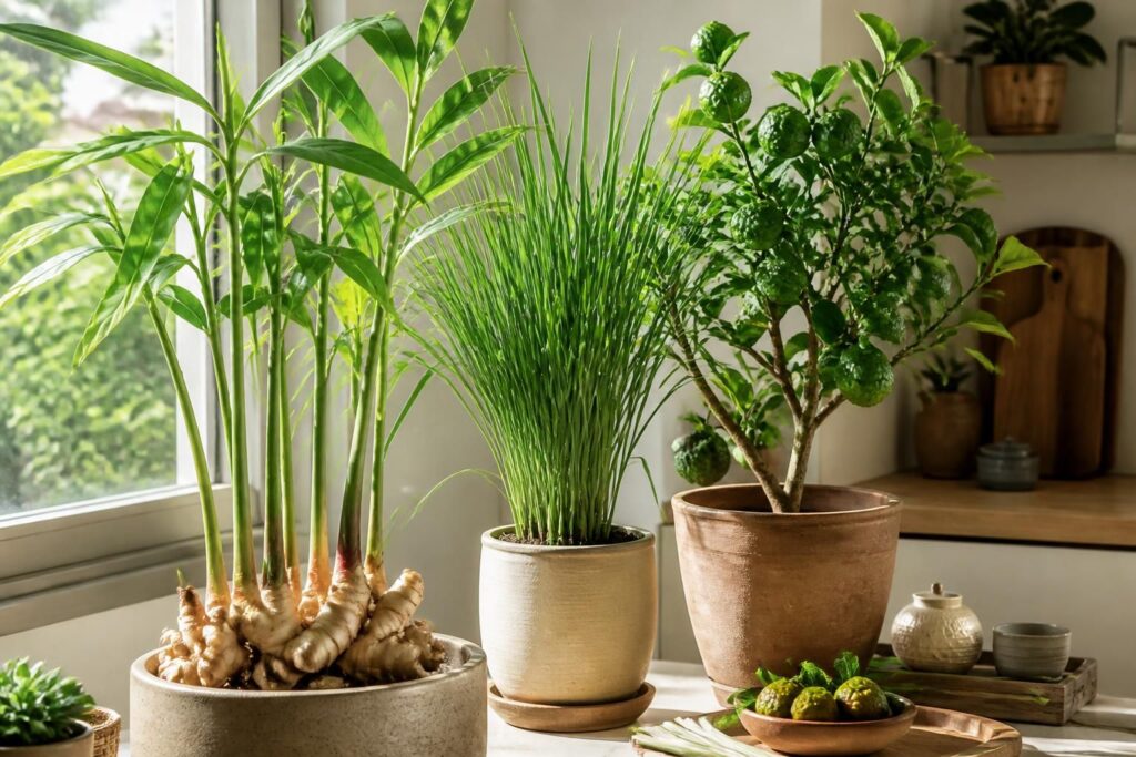 Faire pousser gingembre, citronnelle et combava chez soi