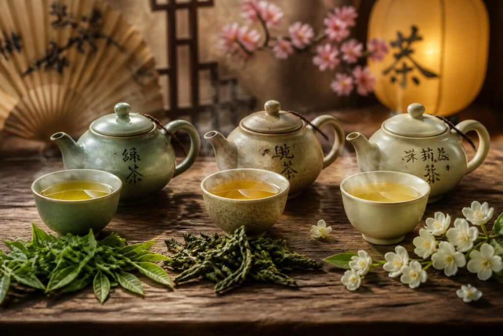 Le thé en Asie : vert, oolong, jasmin — le guide