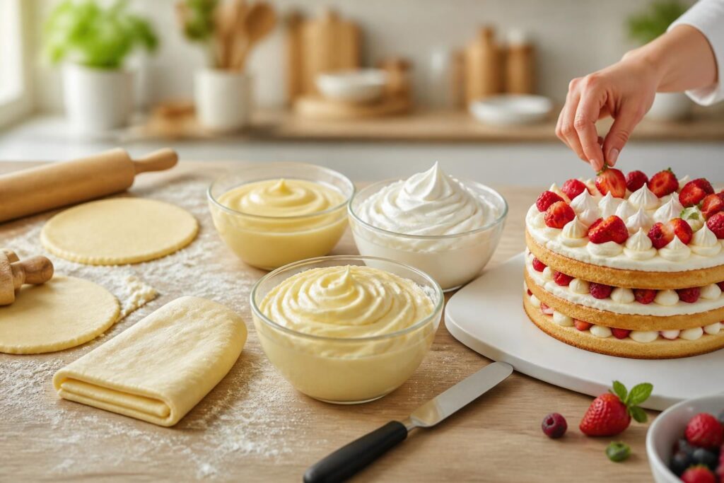 découvrez les bases de la pâtisserie maison avec nos recettes faciles pour maîtriser les pâtes, les crèmes et les montages. devenez un expert du dessert maison!
