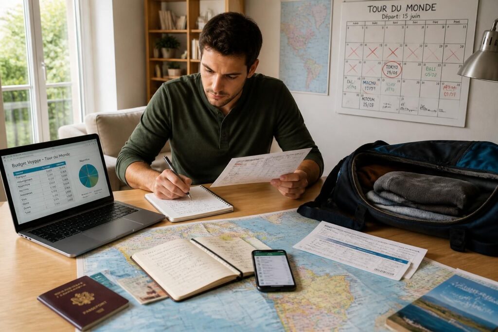 Préparer un long voyage : budget, papiers, organisation