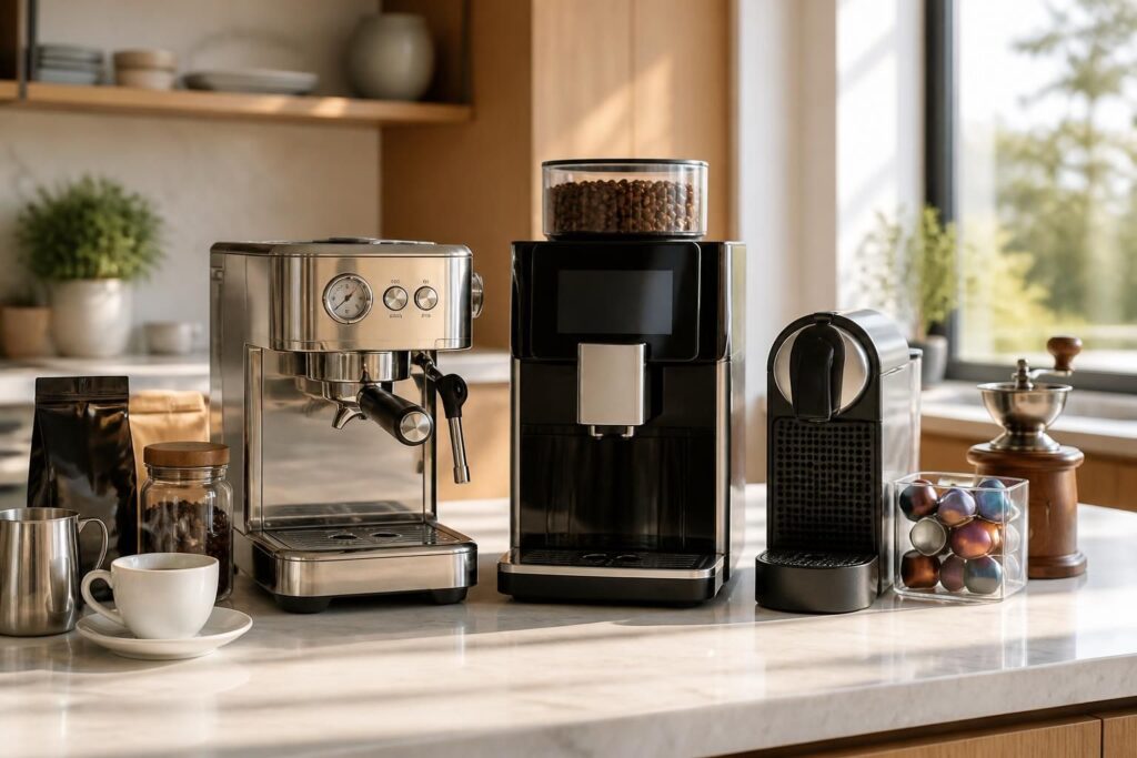 découvrez comment choisir la machine à café idéale entre expresso, grains ou capsules pour savourer un café parfaitement adapté à vos goûts et besoins.