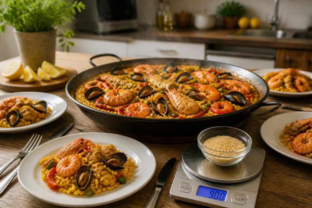 Combien de riz par personne pour une paella réussie ?