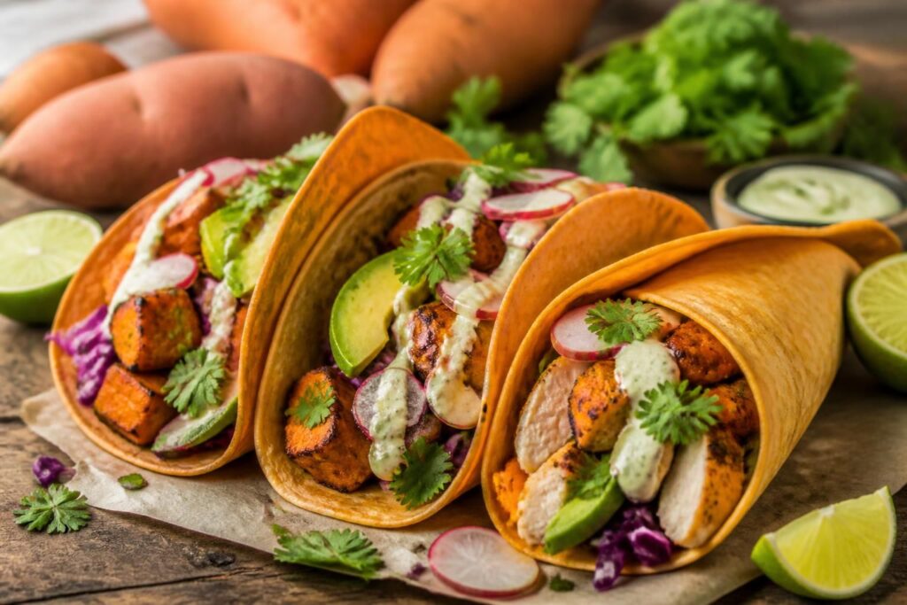 Tortillas à la patate douce : recettes de wraps et tacos savoureux