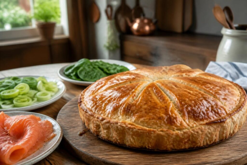 Tourte au saumon : recettes faciles avec poireaux, épinards ou saumon fumé