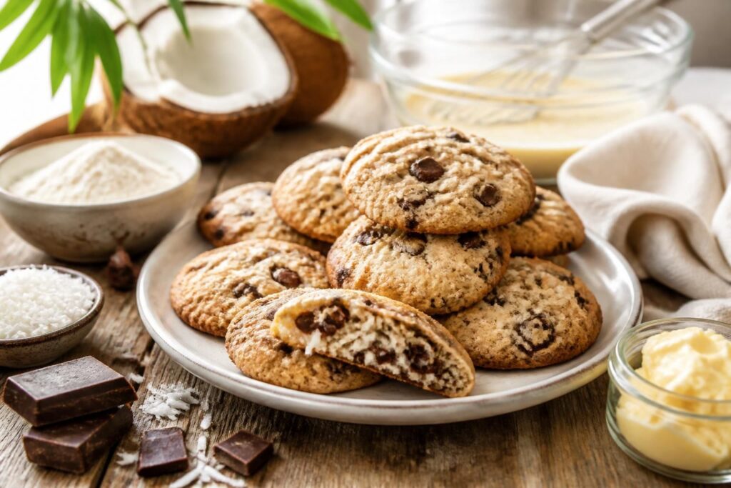 découvrez nos délicieuses recettes de cookies chocolat noix de coco, faciles à préparer et parfaites pour satisfaire toutes vos envies gourmandes.
