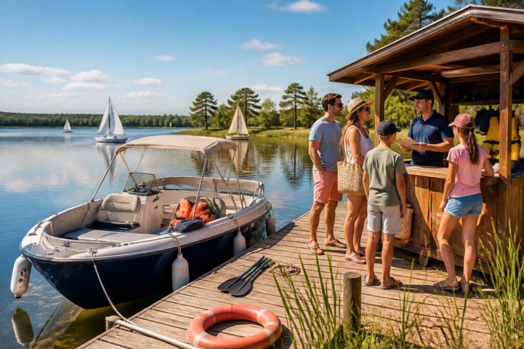 Location bateau au lac de Biscarrosse : peut-on payer avec un chèque ANCV ?