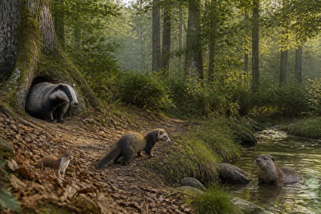 Mustelidae : liste et définition des mustélidés en France