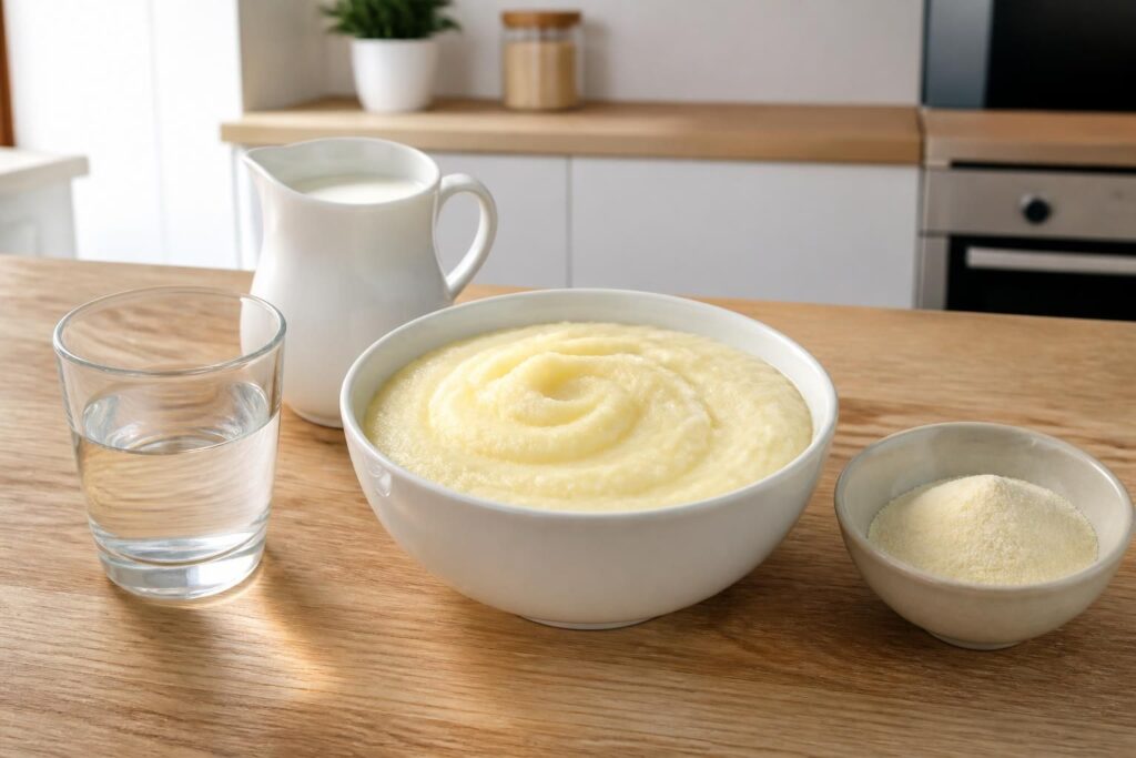 Quelle dose de lait et d’eau pour une purée Mousline pour une personne ?
