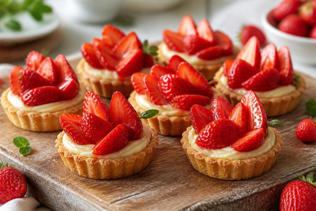 Recette de mini tartelettes aux fraises pour un dessert frais et léger