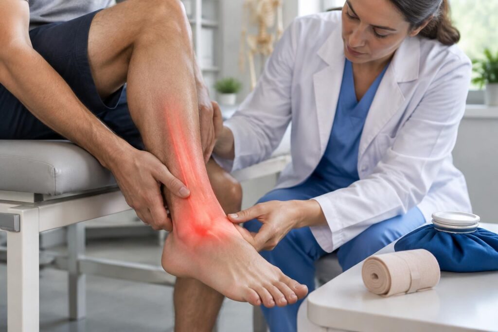 Douleur cheville qui remonte dans la jambe : causes et traitements efficaces