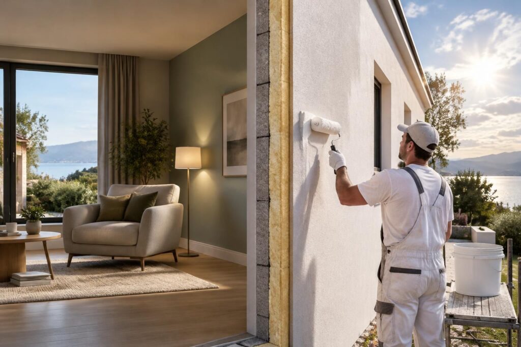 Peinture isolante thermique et phonique pour intérieur et extérieur