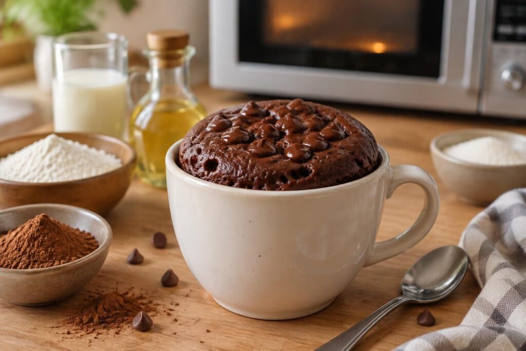 Recette gâteau micro onde mug facile et rapide sans beurre ni œuf