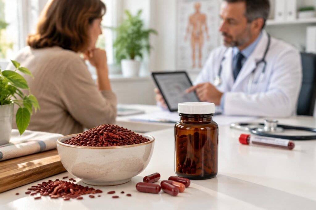 Riz rouge pour le cholestérol : efficacité, précautions et avis médical